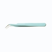Stainless Tweezers Straight Curved Tweezers for Stickers Eyelash Extensions Nail Jewelry, Scrapbooking Tools Green