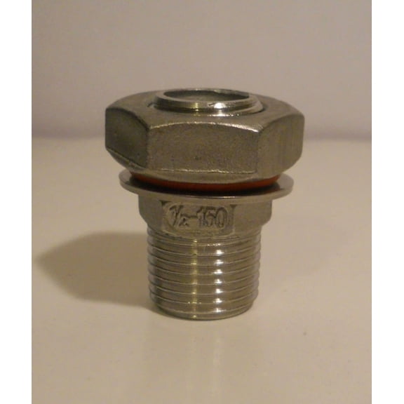 Stainless Weldless Bulkhead 4 Piece Kit For Brew Kettle Ball Valve Or Project