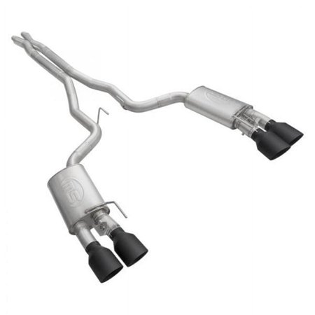 Stainless Works 2020 Ford GT500 Legend Catback X-Pipe Exhaust Factory Connect - Black Tips