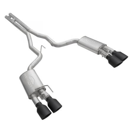 Stainless Works 2020 Ford GT500 Redline Catback H-Pipe Exhaust Factory Connect - Black Tips