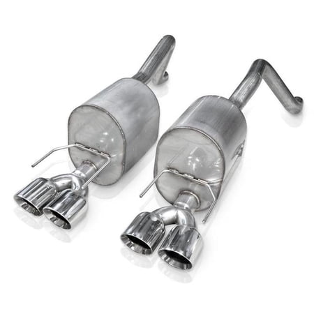 Stainless Works C605CBQUAD 2.5 in. Axle Back Exhaust System for 2005-2008 Chevrolet Corvette C6