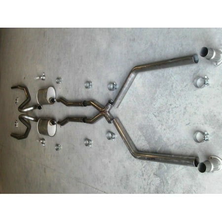 Stainless Works Chevy Chevelle Small/Big Block 1966-67 Exhaust 2 1/2in for Headers with X-Pipe