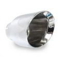 thumbnail image 1 of Stainless Works Conical Double Wall Slash Cut Exhaust Tip - 4in Body 3in Inlet, 1 of 3