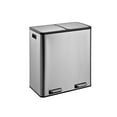 thumbnail image 1 of Stainless steel 2 compartments garbage and recycling bins 60L, 1 of 4