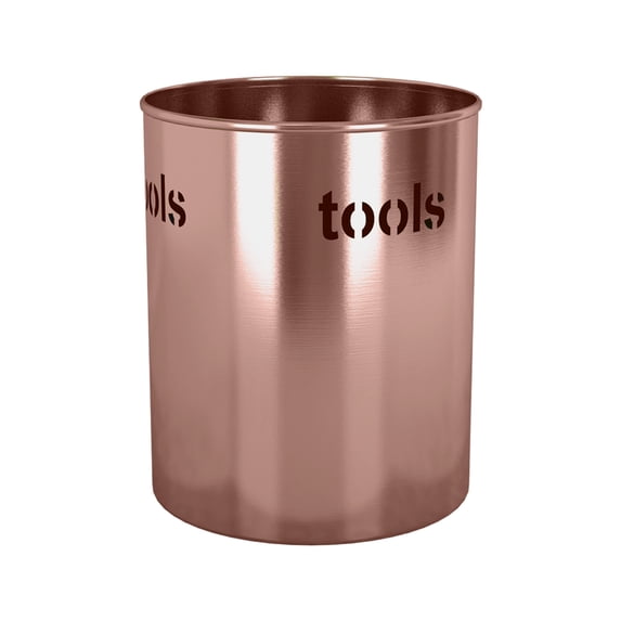 Stainless steel 4QT Utensil organizer Tools Caddy, Flatware Caddy Organizer for Kitchen Countertop Storage Dining Table Comfortable, utensil organizer for Kitchen Counter copper laquered TG-UH-15CL