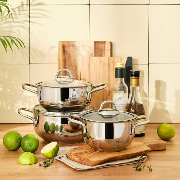 Stainless Steel 6 Pieces Cookware Set