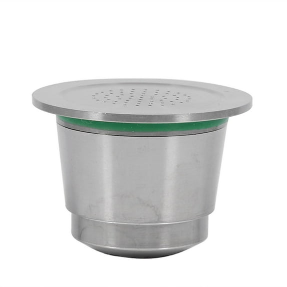 Stainless steel Refillable Reusable Coffee Capsule With Spoon Compatible For Nespresso Machine