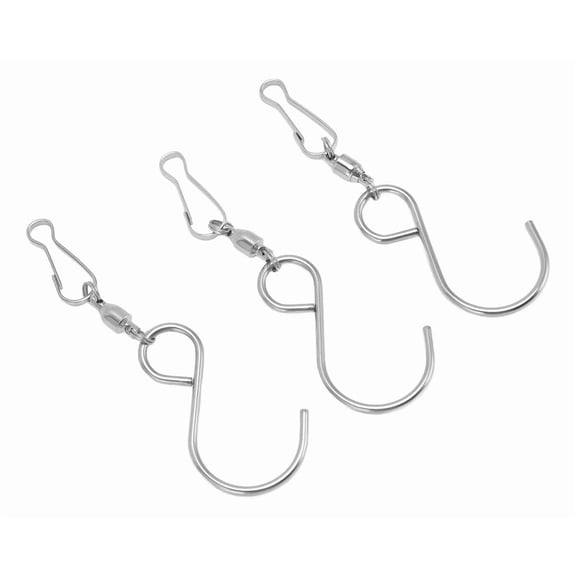 Stainless steel S-hook clips, 20 pcs.