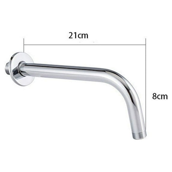 Stainless steel Shower Head Extension Arm Straight Angled Extra Hose Pipe Shower