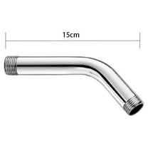 Stainless steel Shower Head Extension Straight Angled Extra Hose Pipe Shower