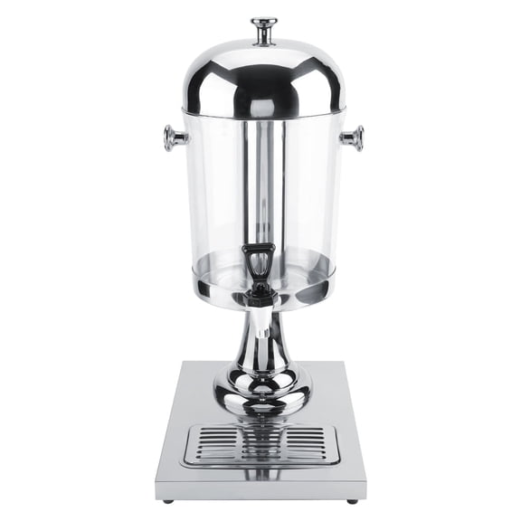 Stainless steel beverage dispenser, juice dispenser with drip tray for insulating/heating/cooling beer drinks, suitable for restaurant party bars[silver]
