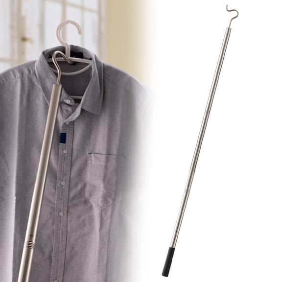 Stainless steel clothes drying pole clothes drying fork removable threaded tube