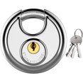 thumbnail image 1 of Tuff Bros Stainless Steel Security Hardened Disc Padlock, 1 of 3