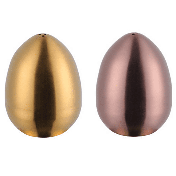Stainless steel egg seasoning jar kitchen salt and pepper shaker with three holes