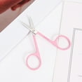 thumbnail image 1 of Stainless steel elbow small beauty scissors skin scissors nose hair scissors needle thread scissors fishing scissors double eyelid stickers scissors eyebrow scissors-Semi-Pink, 1 of 3