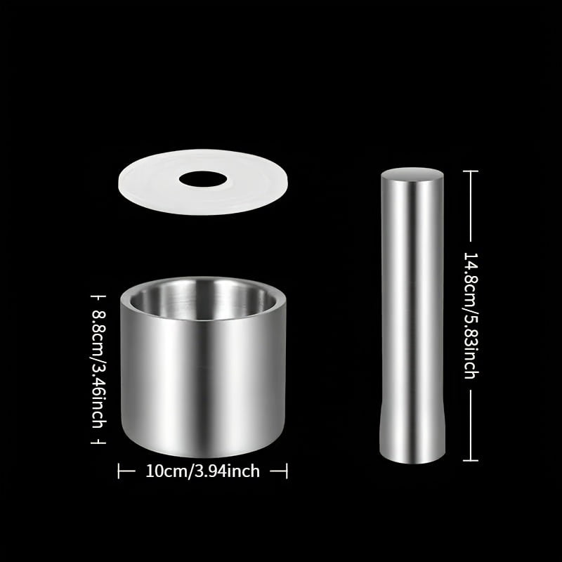 Stainless steel garlic press manual grinder household crushing jar garlic mortar medicine grinder suitable for daily use at home