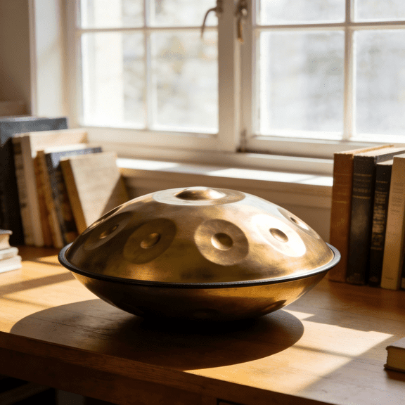 Stainless steel hand drum pure hand-made gold ten-tone hand disc clear sound strap bag suitable for beginners