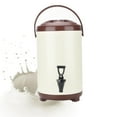 thumbnail image 1 of Stainless steel insulated beverage dispenser, stainless steel food thermos bottle with faucet, 12 hours insulated / refrigerated leak-proof insulated bucket, 1 of 9