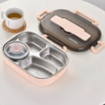 thumbnail image 1 of Stainless steel insulationLunch Box，Reusable Lunch Container，Portable lunch box with handle，Free of Bisphenol A, safe for microwave/dishwasher/refrigerator., 1 of 6