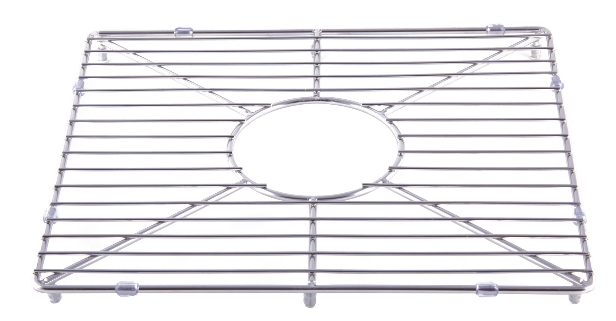 Stainless Steel Kitchen Sink Grid with Center Drain Opening