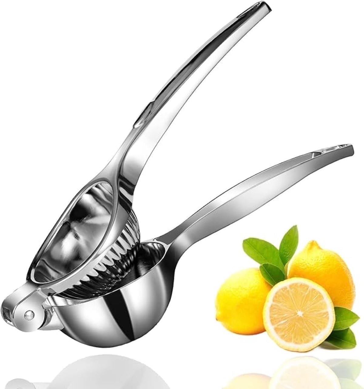 Stainless steel lemon juicer - manual juicer,lemon squeezer, easy to use - manual citrus juicer, easy to clean, kitchen bar tool