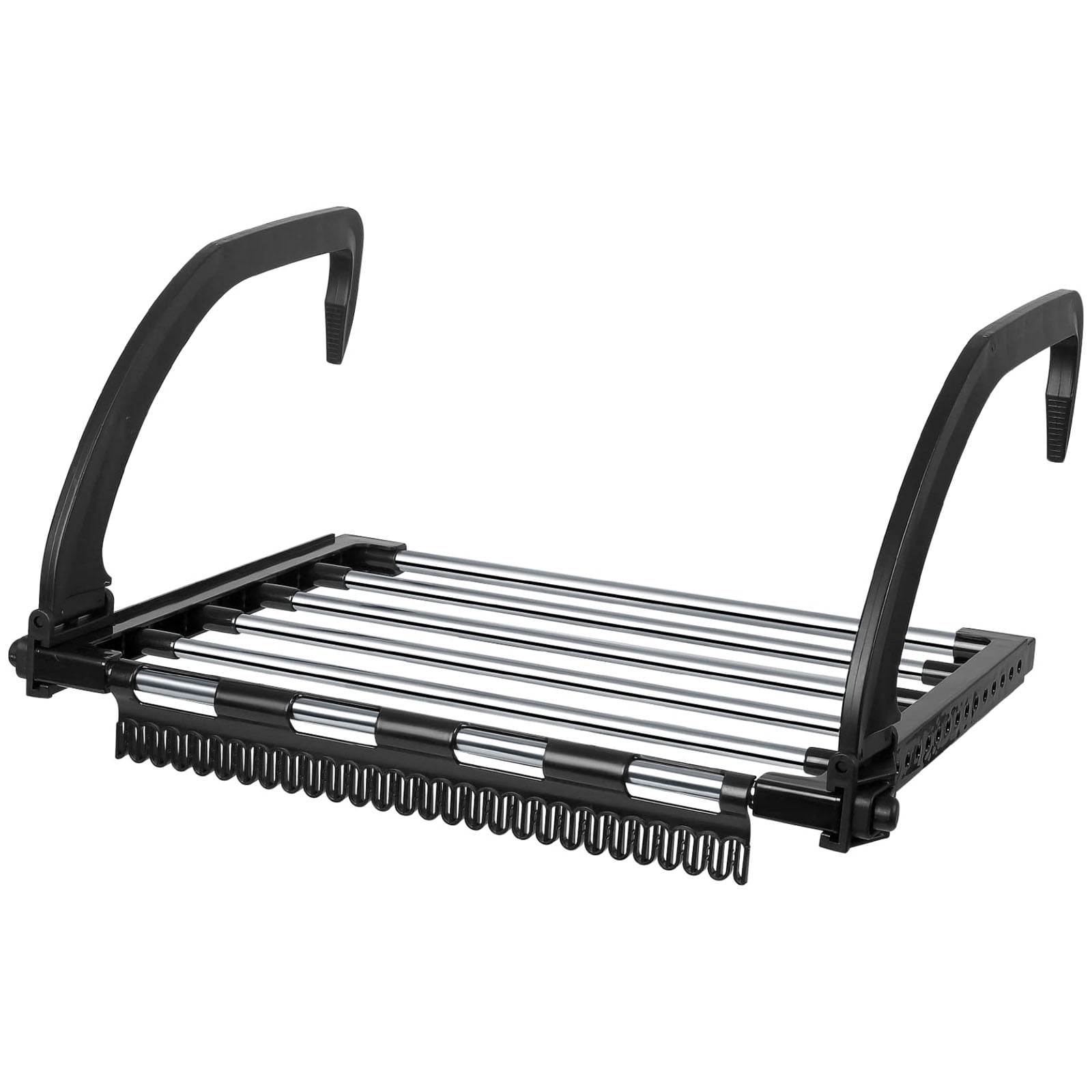 Stainless steel multifunction folding balcony shoe rack radiator