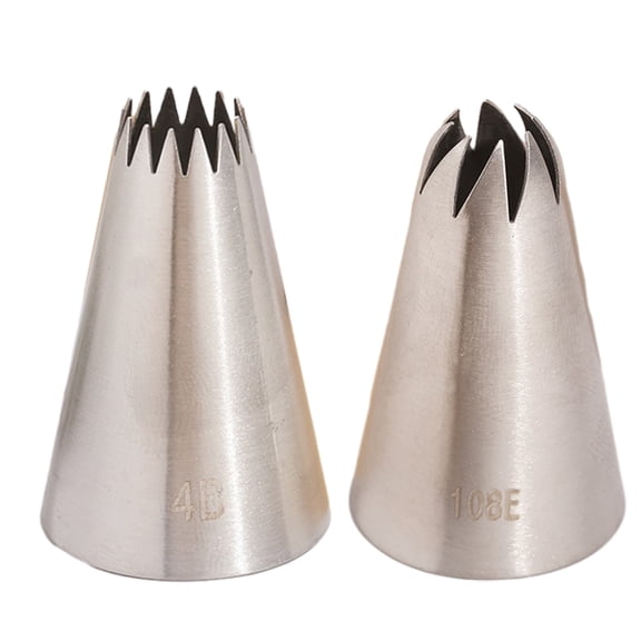 Stainless steel seamless pipe icing, Big star pipe nozzles, cake decorating tools, bakers - style:style3