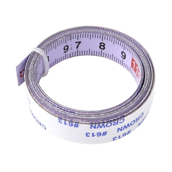 Stainless steel self adhesive scale ruler with minimum scale in mm wear resistant high strength suitable for various materials for woodworking