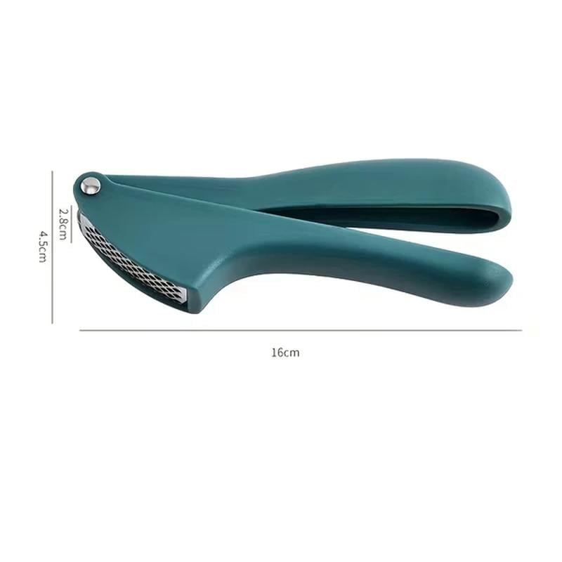 Stainless steel skinless garlic press, manual garlic mash press, kitchen effortless tool