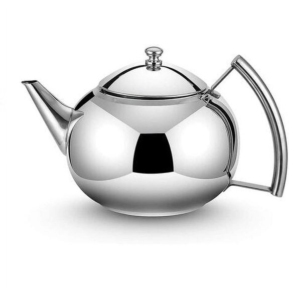 Stainless steel teapot detachable infusion set, heat-resistant handle, large capacity teapot