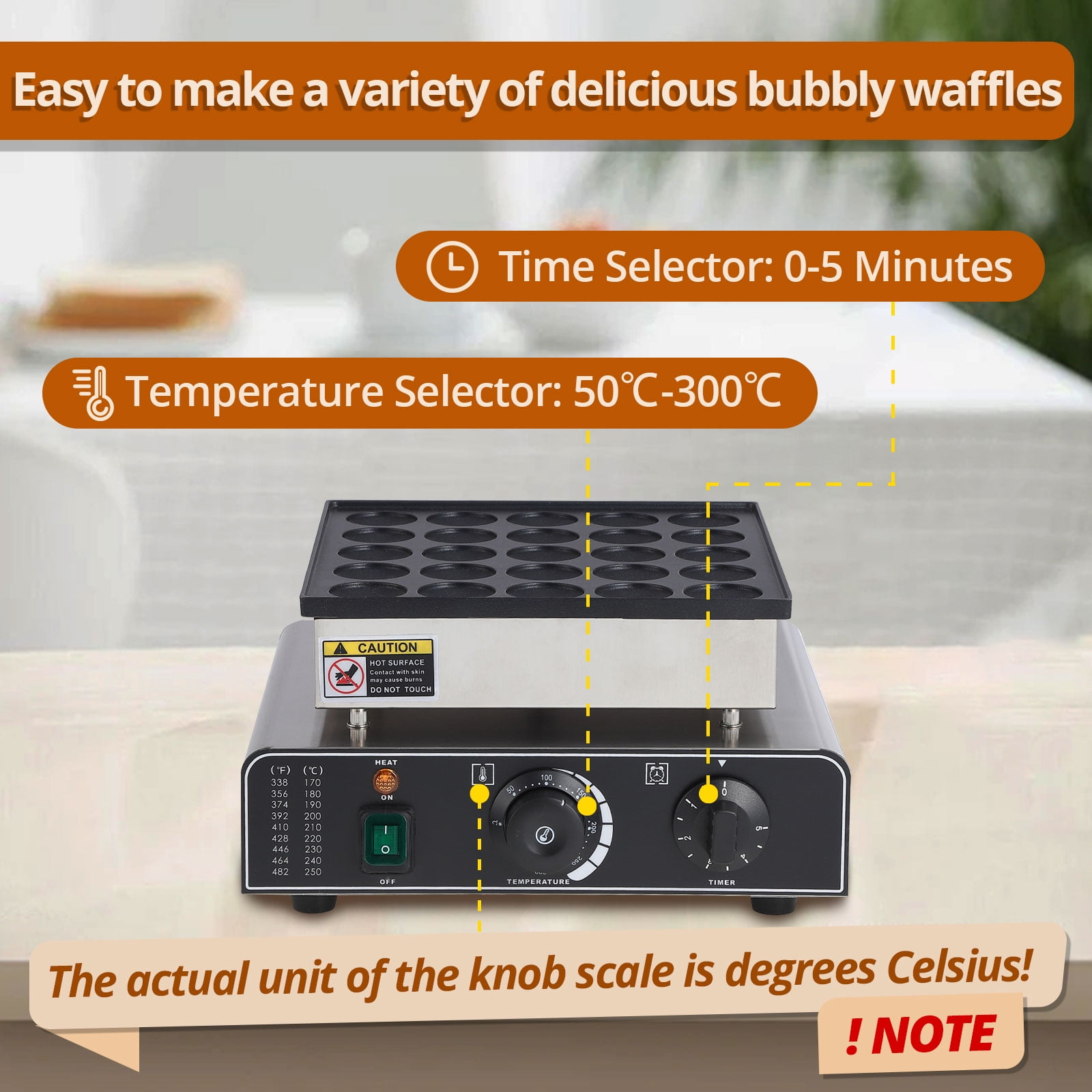 Stainless steel waffle maker round + heart-shaped round single hole 1.8inch heart-shaped 1.6"x1.6"x0.4"