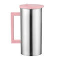 thumbnail image 1 of Stainless with Lid | 1.8L / 61oz Thermal Carafe, Coffee, Juice, Ice | Premium Metal with Handle Pink, 1 of 7