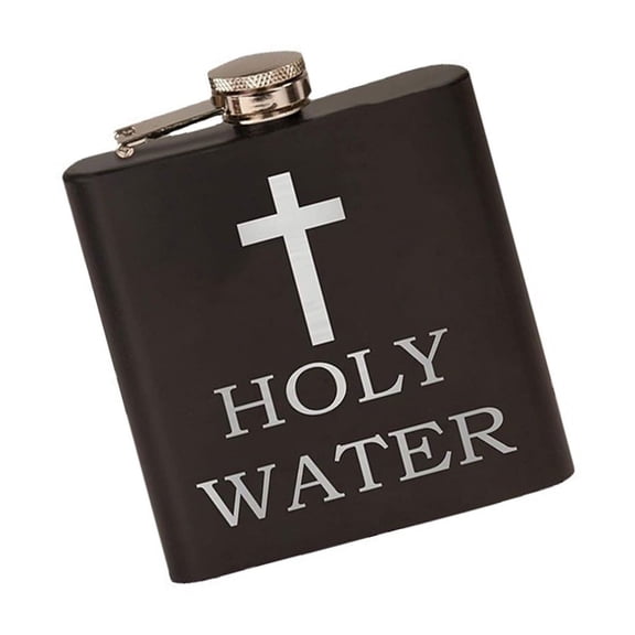 Stainlessed Steel Crossed Designing Holy Water Bottle Perfect For Outdoor Prayer And Faith Practice Wine Bottle