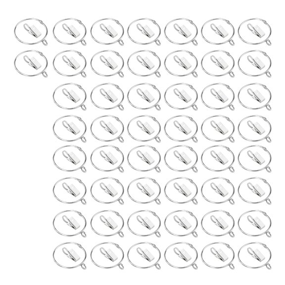 Stainlessed Steel Drapery Rings and Clips Optional Package For Curtains And Party Decorations 50/100Pieces Set