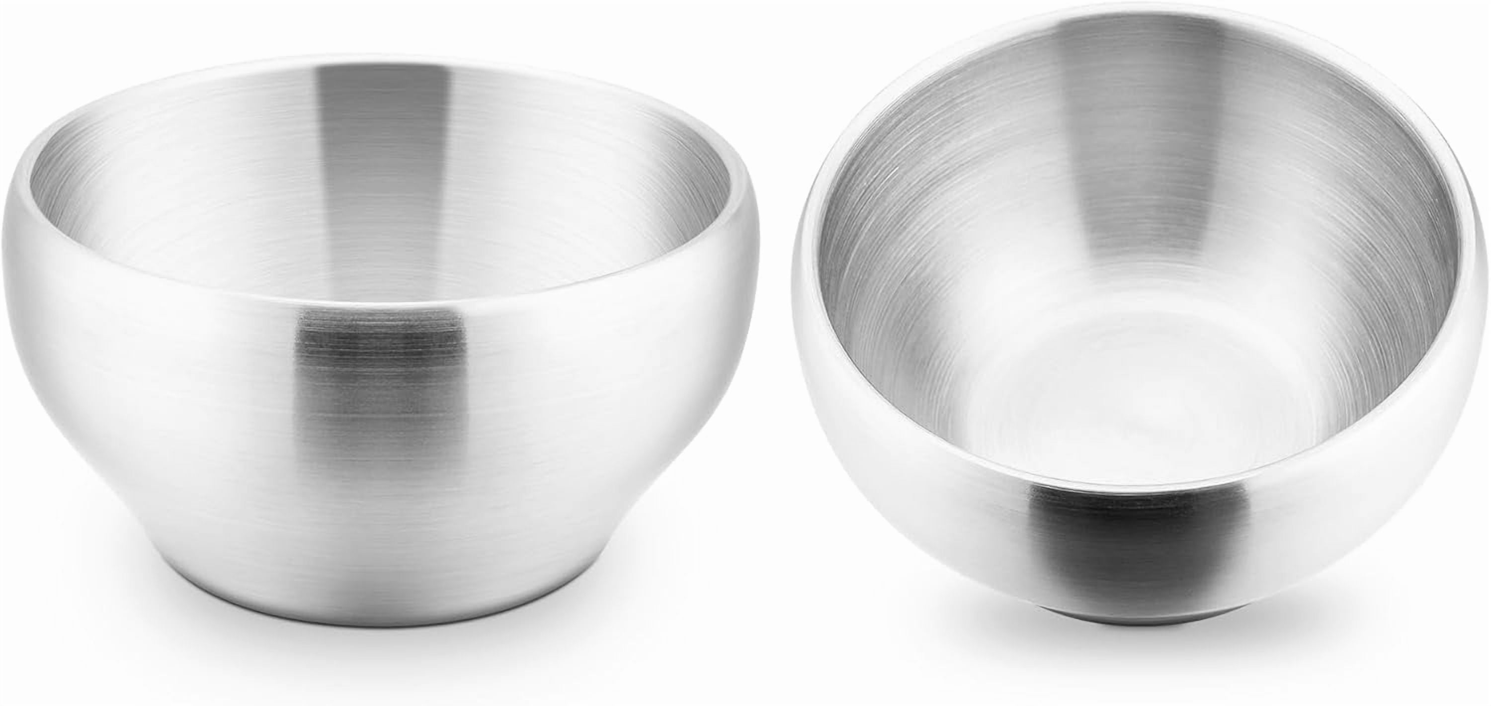 Stainlss Stl Bowls for Kids-2 Pack, 12OZ Doubl Walld Baby Toddlr Bowls for Baby Food/Cral/Snack, 18/10 Non-Toxic Mtal & Unbrakabl, Dishwashr Saf