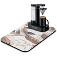 thumbnail image 1 of No More Stains Coffee Drying Mat - Absorbent Dish Pad with Non-Slip Rubber Back, Ideal for Kitchen Counters, Coffee Mat Perfect for Dish Racks and Diatom Mud Coffee Makers, 19.5x12in, 1 of 7