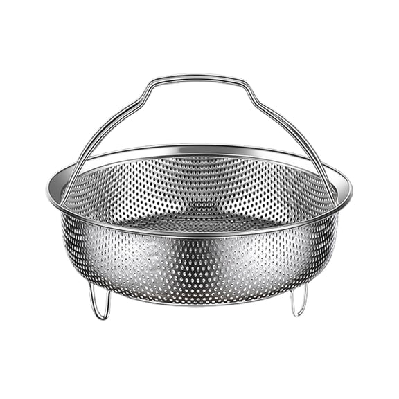 Stainsless Steel Steamers Basket with Handle Rice Fruit Washers Round Steaming Grid Drain Drainers Easy to Clean