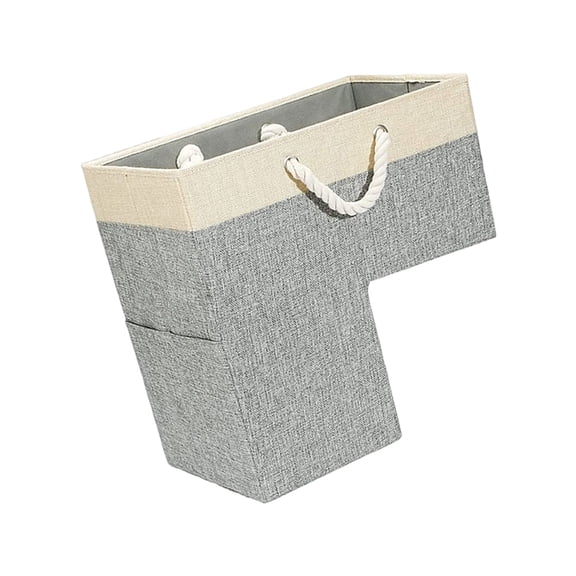 Stair Basket with Gentle Construction to Scratches on Staircases Featuring Fabric and Rope Builds