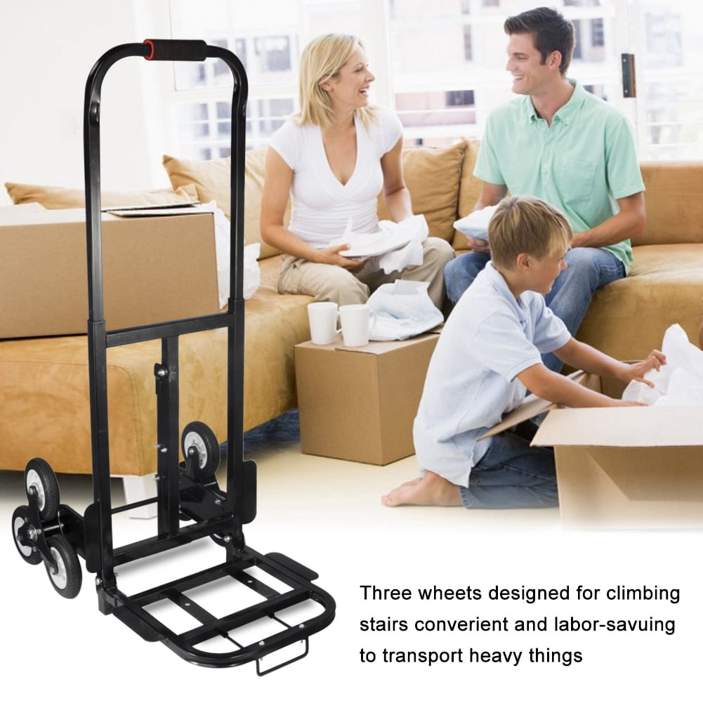 Stair Climber Hand Truck, Folding Hand Truck With Solid Rubber Tires