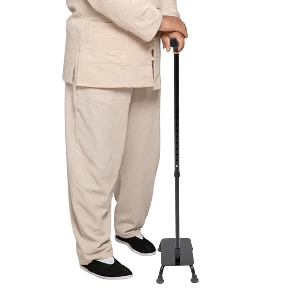 Stair Climbing Assist Cane Black Adjustable Walking Stick Seniors Aid Cane