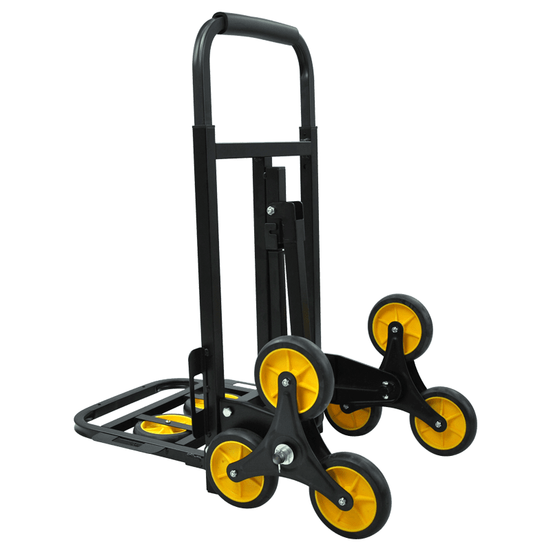 Stair Climbing Cart, 330 LB Climber Hand Truck Dolly with Adjustable Handle, Portable Folding