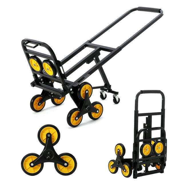 Stair Climbing Cart, 330 LB Climber Hand Truck Dolly with Adjustable