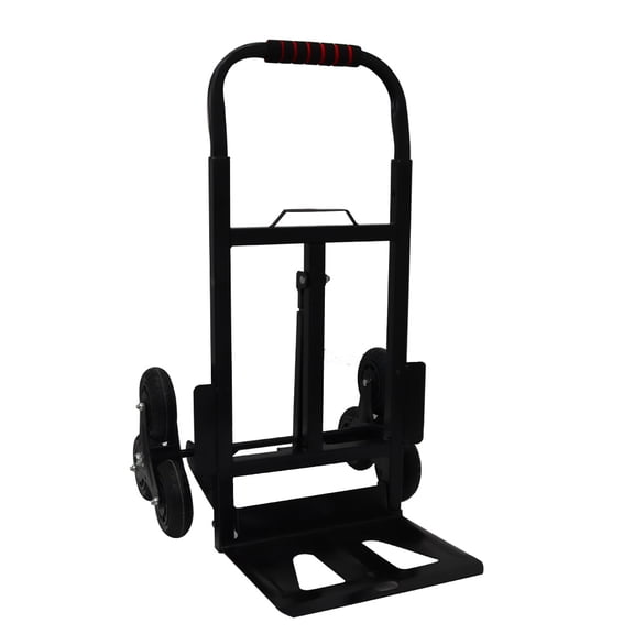 Stair Climbing Cart Foldable Handcart Folding Elevator with Steel Plate Tray