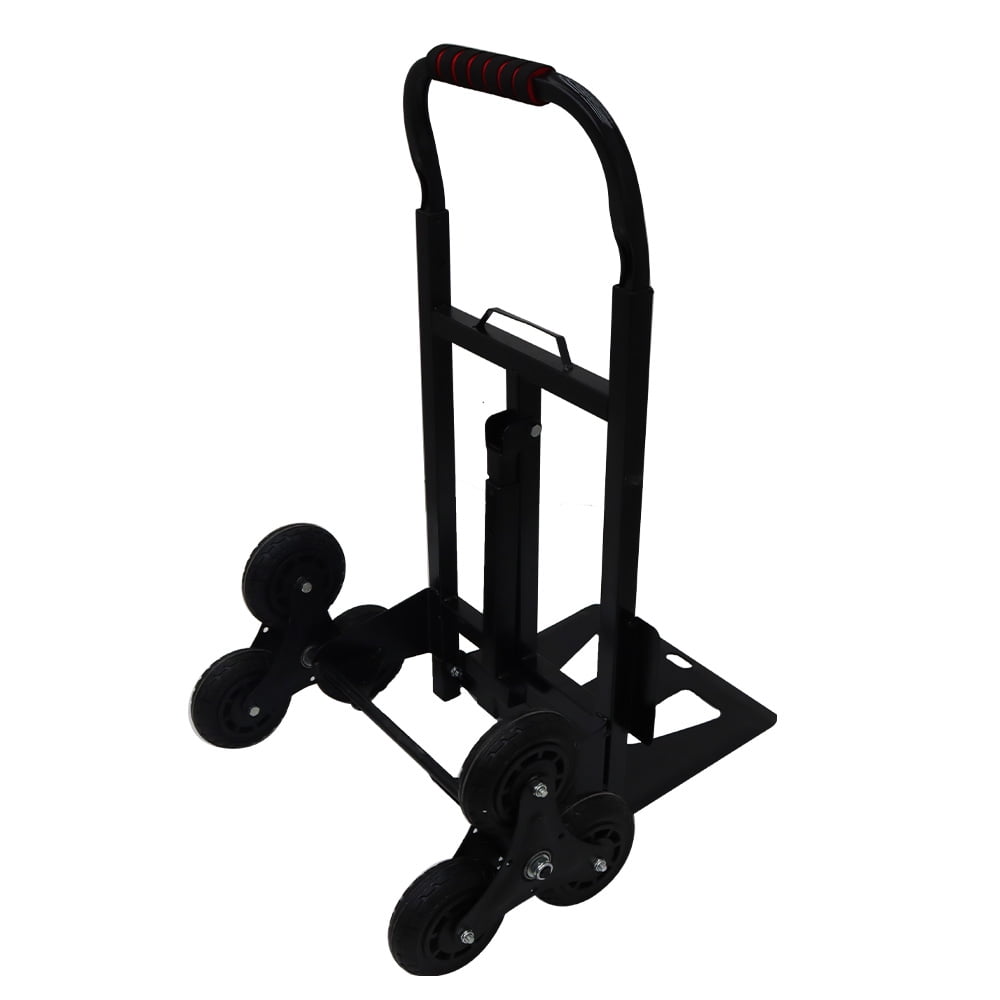 Stair Climbing Cart Foldable Handcart Portable Hand Truck 6 Wheel Climbing Stairs Hand Trolley