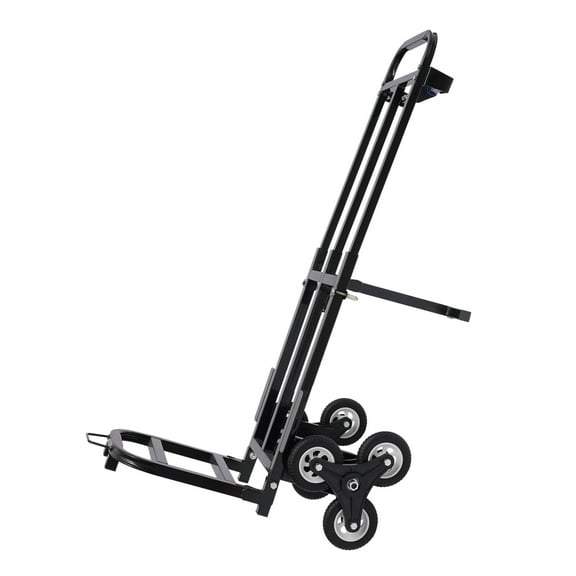 Stair Climbing Cart with Steel Frame Foldable, Adjustable, and Durable for Easy Transport of Goods