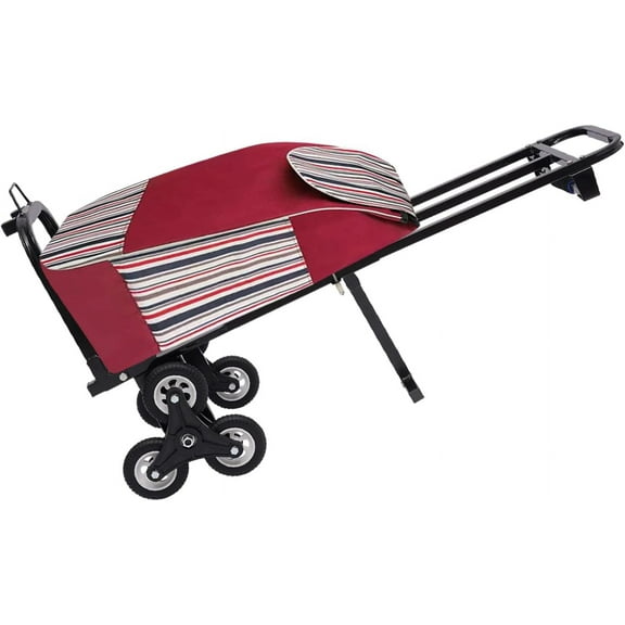 Stair Climbing Hand Truck, 460 lbs Load Capacity, Foldable Cart with Wheels for Stairs 3 Wheel Stair Climbing Cart Stair Climber Trolley Multipurpose Dolly for Warehouse Shopping