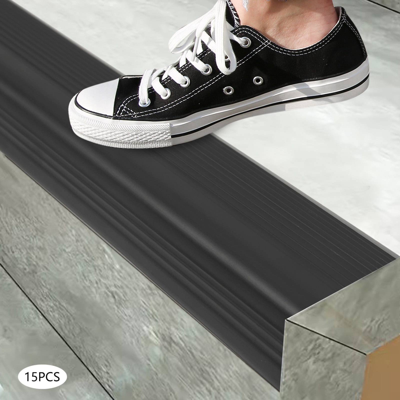 Stair Edge Protector  Anti-Slip Stair Corner Waterproof Step Edge Trim 15 pcs