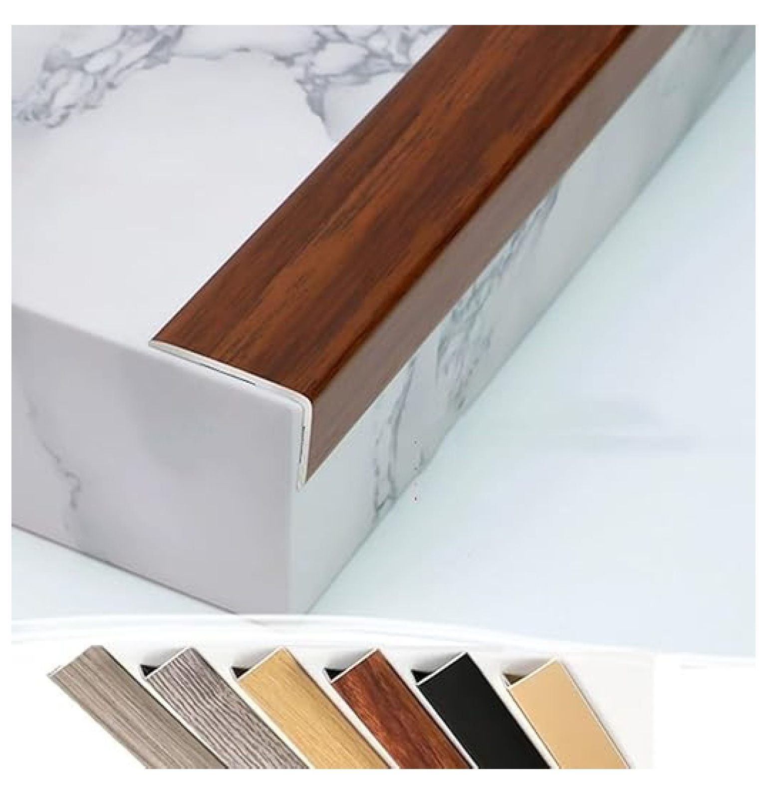 Stair Edging Transition Strip Cuttable, Stair Nose Molding Aluminum ...