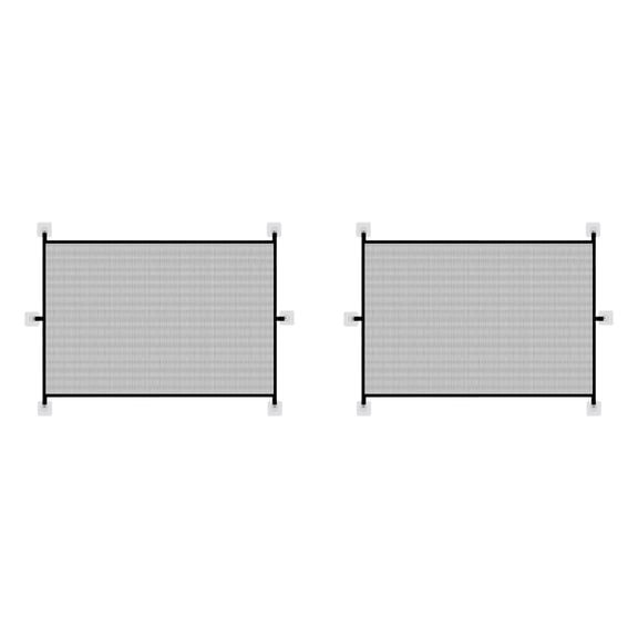 Stair For Dogs Portable Mesh Stair Gate Indoor Cat Proof Gate For Stairs Folding Mesh Barrier For Stairs Indoor Doorways Hallways 2PCS 72 cm×180 cm