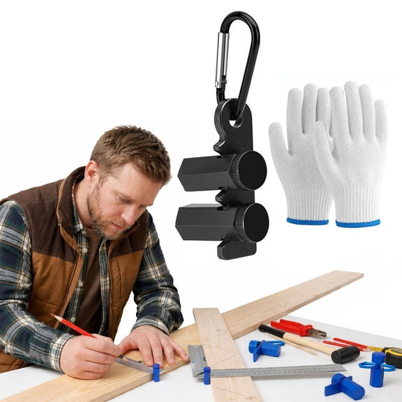 Stair Gauge Clamps for Framing Square, Adjustable Square Attachment for Layout and Circular Saw Cuts, Right Angle Cutting Guide